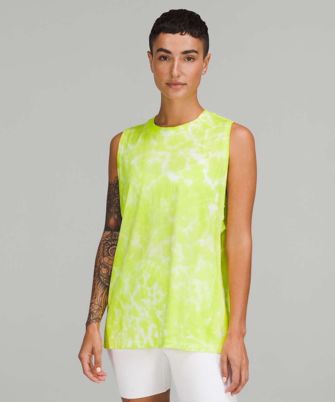 Lululemon All Yours Tank Top - Marmoleado Tie Dye Highlight Yellow