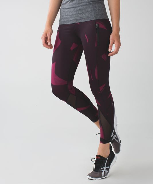 Lululemon Inspire Tight II Paint Storm Harbor Blue Multi Sz 4