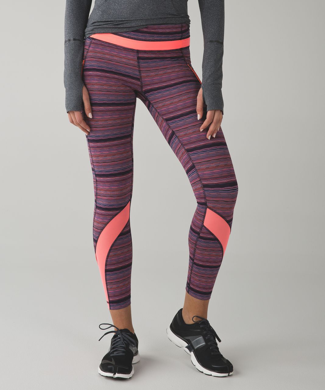 Lululemon Inspire Tight II - Space Dye Twist Naval Blue Very Light Flare /  Very Light Flare - lulu fanatics