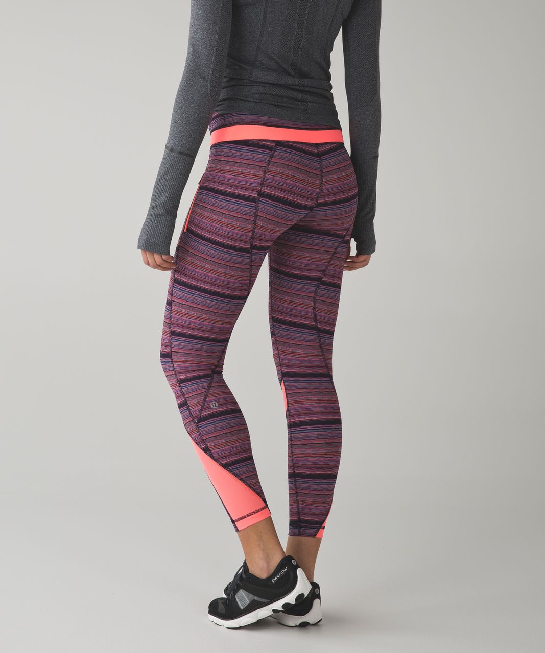 Lululemon Inspire Tight II - Space Dye Twist Naval Blue Very Light Flare / Very Light Flare