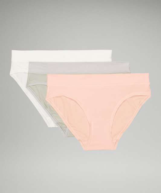 Lululemon UnderEase Mid-Rise Bikini Underwear - Pink Taupe - lulu fanatics