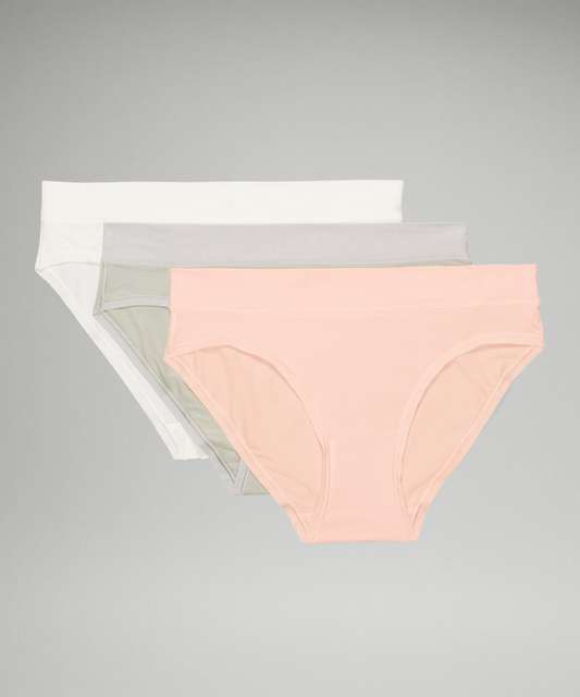 Lululemon UnderEase Mid-Rise Bikini Underwear - Pink Taupe - lulu