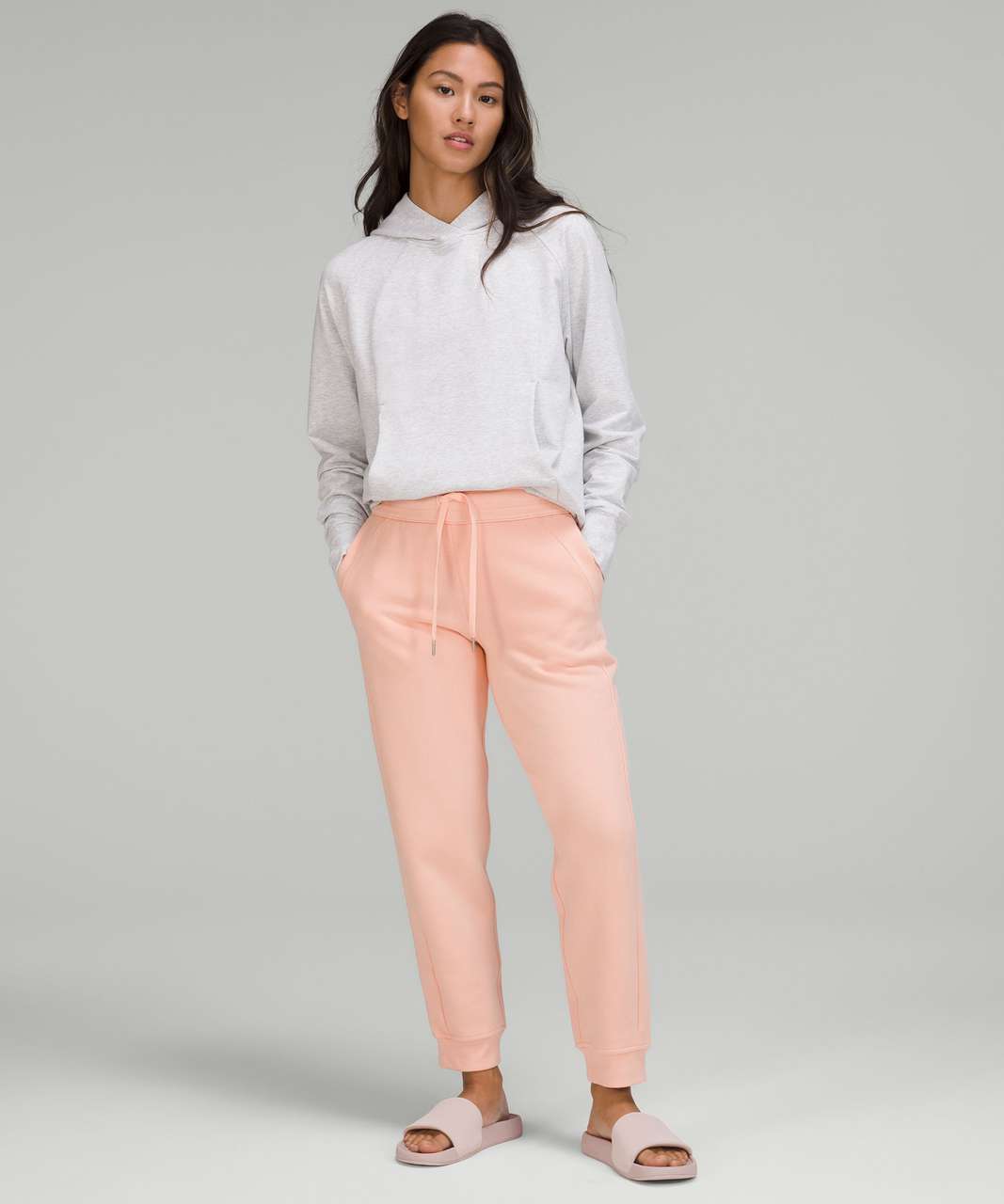 Lululemon Scuba High-Rise Jogger 7/8 Length - Peach Satin - lulu fanatics