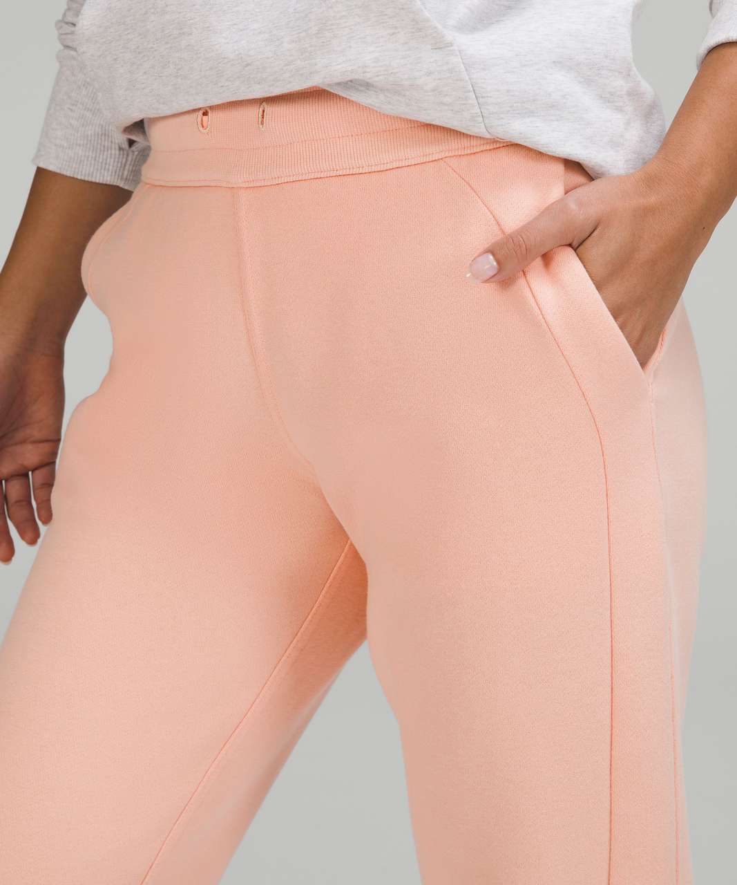 Lululemon Scuba High-Rise Jogger 7/8 Length - Peach Satin - lulu fanatics