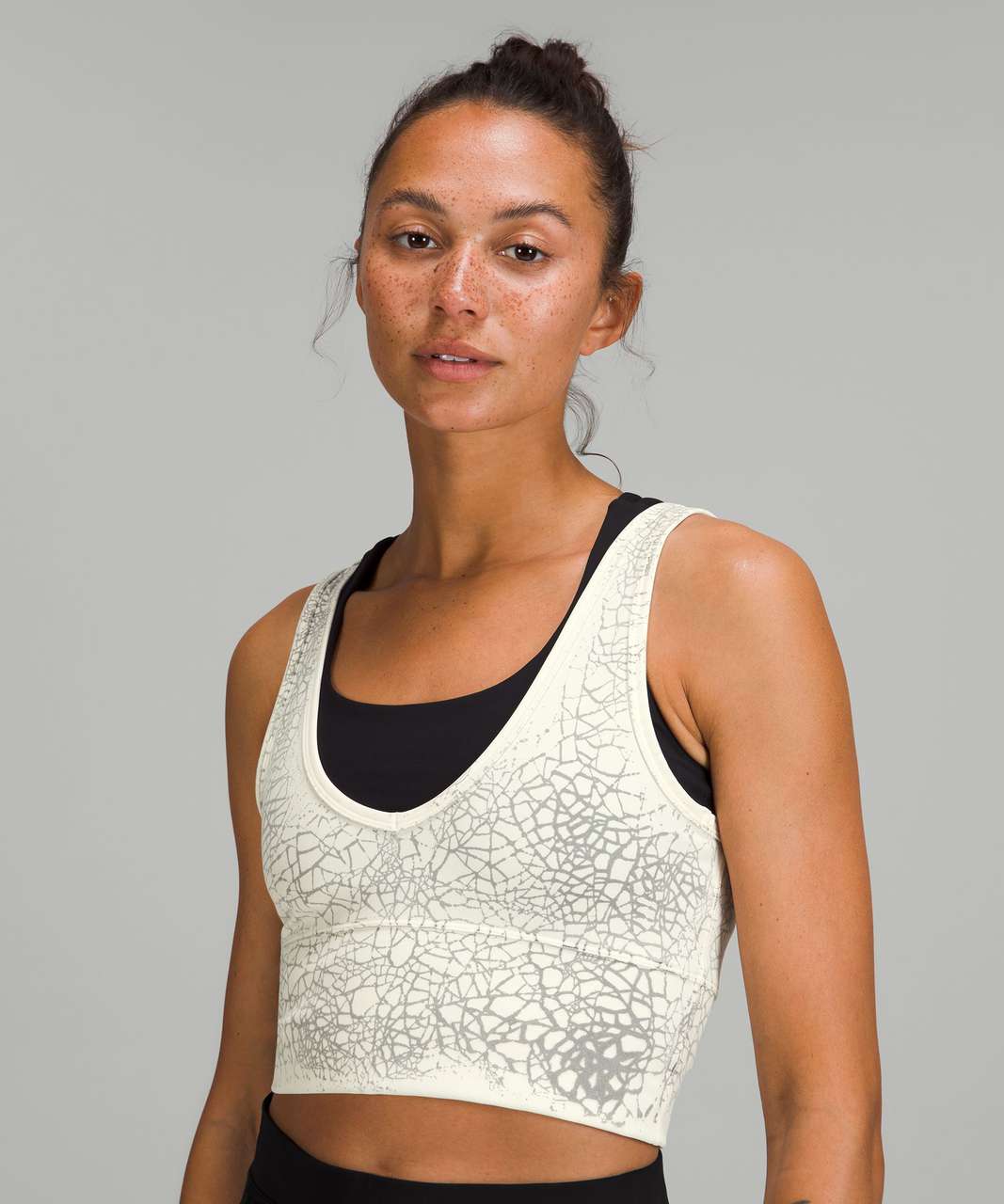 Lululemon Power Pivot Tank Top *Thread Dye - Thread Dye White Black