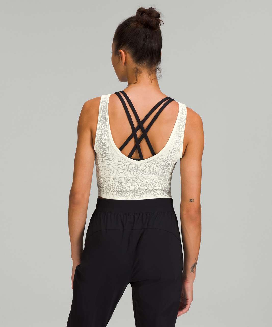 Lululemon Power Pivot Tank Top *Thread Dye - Thread Dye White Black