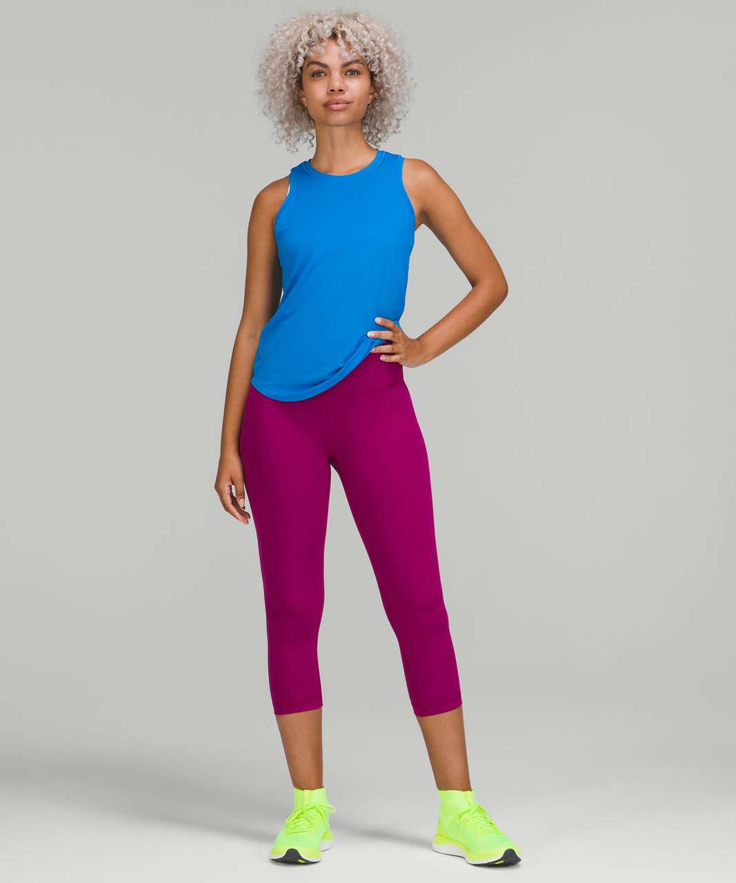 Lululemon Wunder Train High-Rise Crop 21" - Magenta Purple