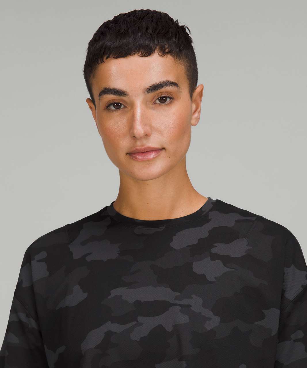 Lululemon Abrasion-Resistant Training T-Shirt - Heritage 365 Camo Deep Coal Multi