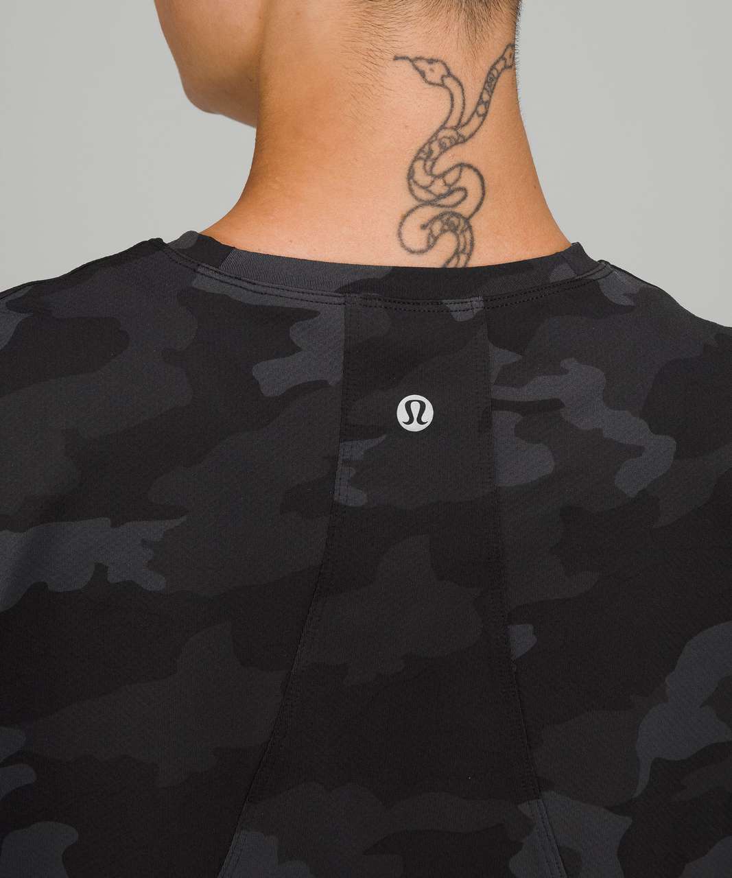 Lululemon Abrasion-Resistant Training T-Shirt - Heritage 365 Camo Deep Coal Multi