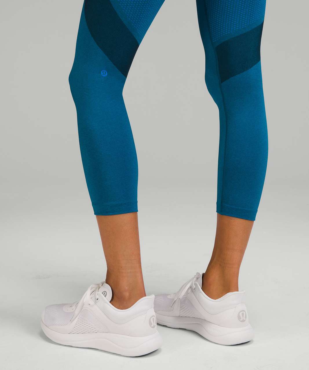 Lululemon Sheer Will HR Tight 28 *Pulse BLUE MESH Nulux NWT Size