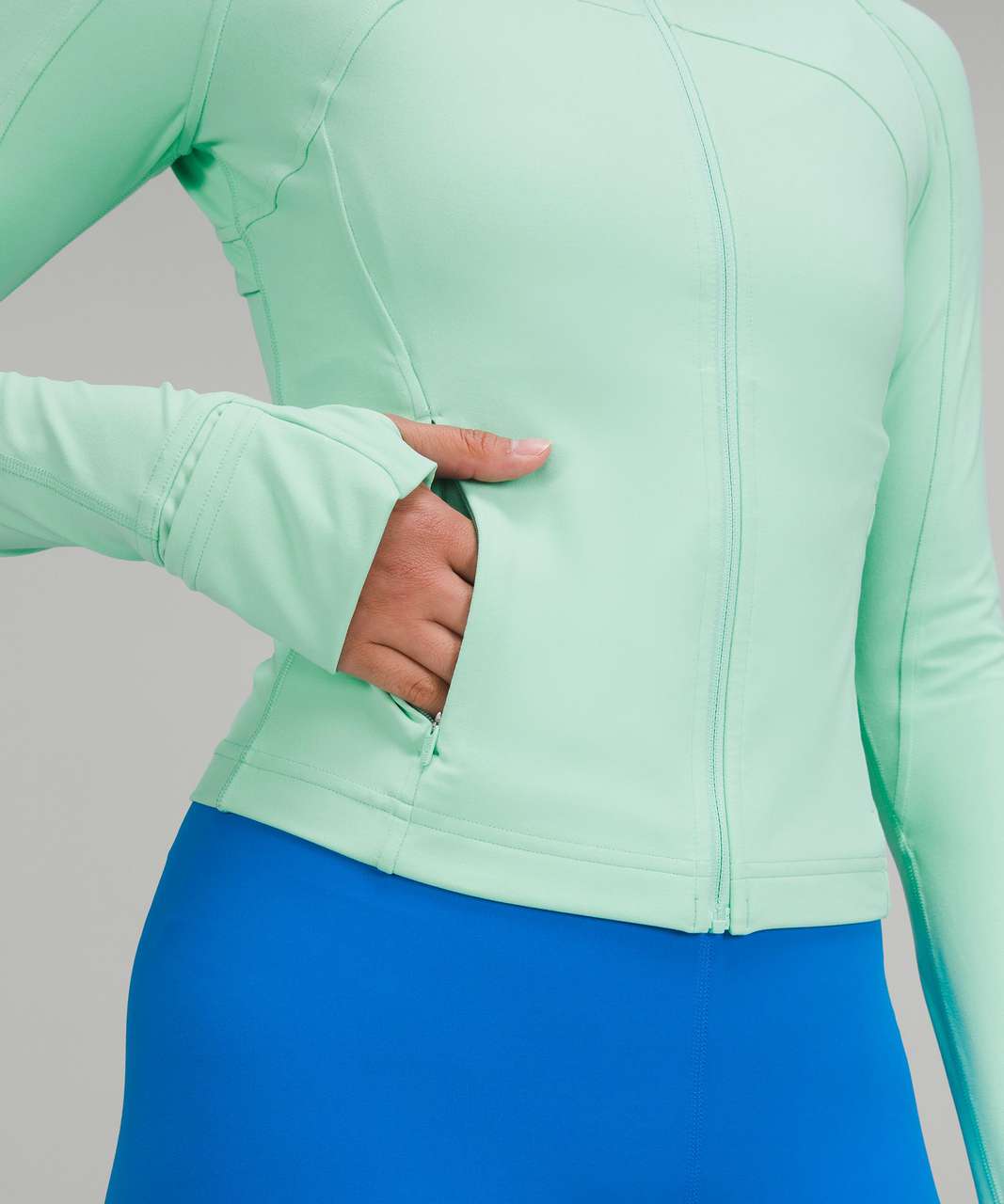 Lululemon Nulu Cropped Define Jacket - Wild Mint - lulu fanatics