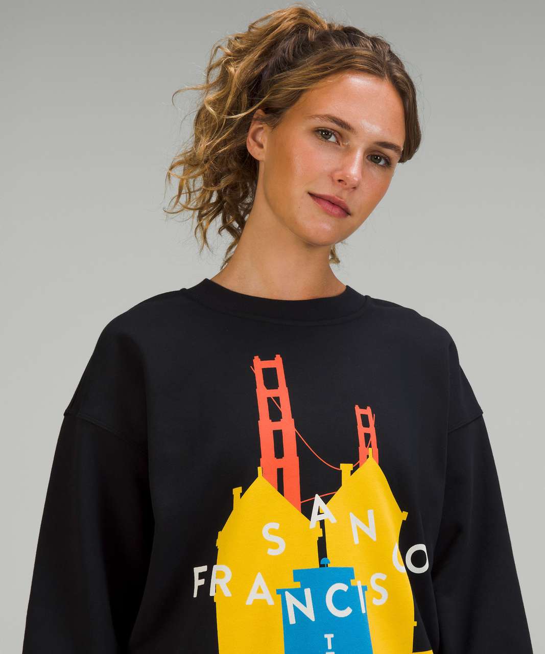 Lululemon Perfectly Oversized Crew *San Francisco - Black