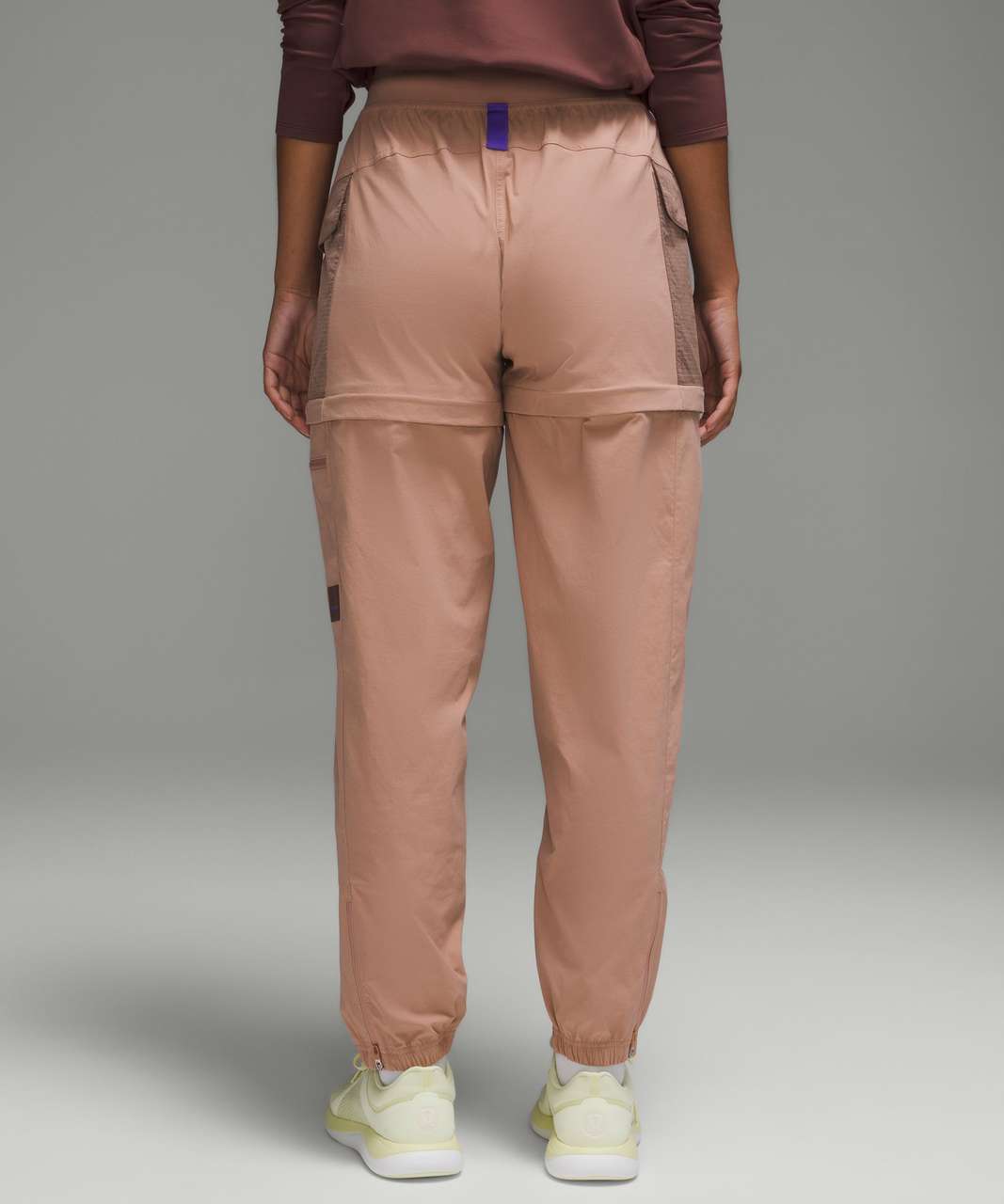 Lululemon Convertible High-Rise Hiking Jogger - Pink Clay / Light Electric  Indigo - lulu fanatics