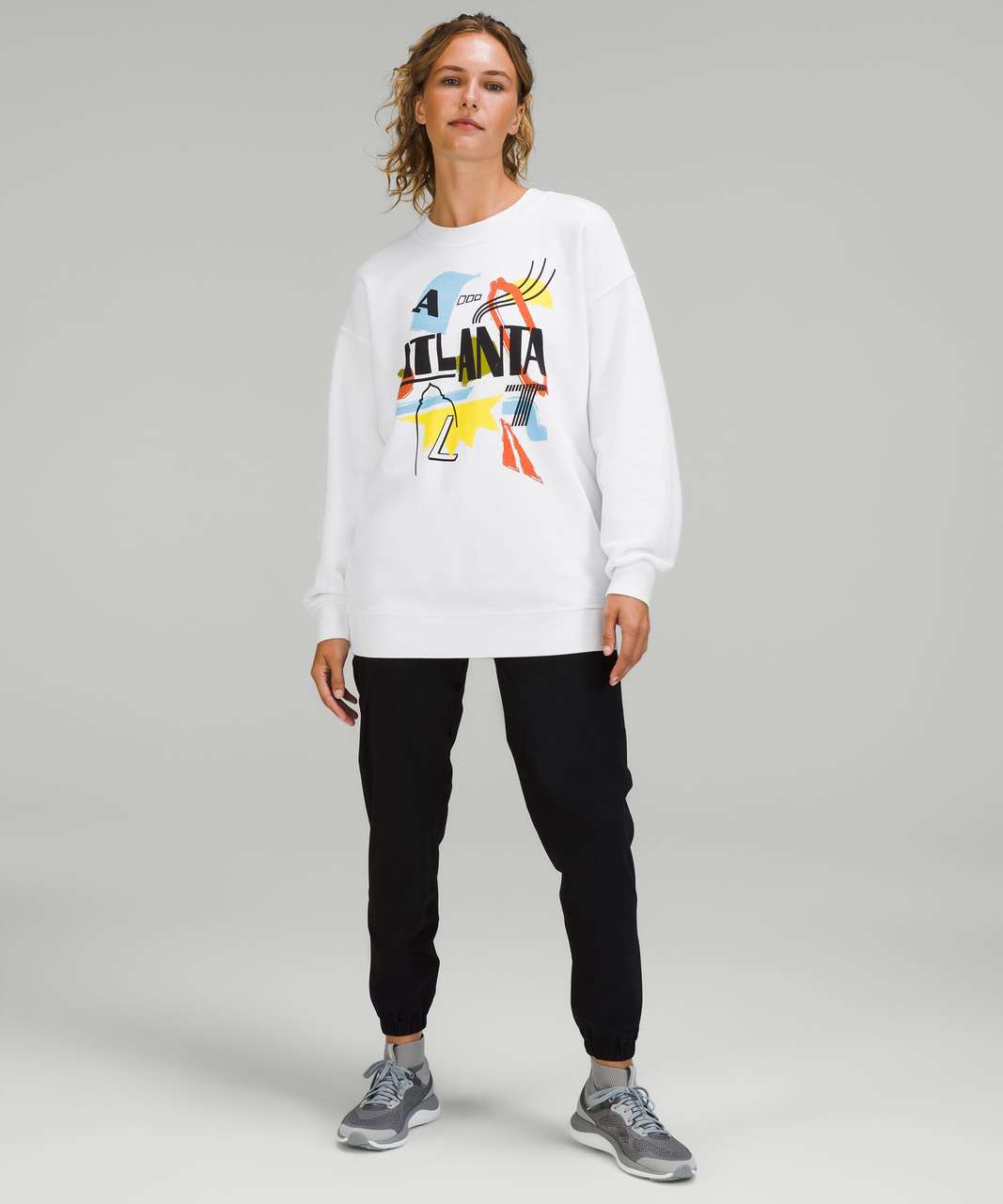 Lululemon Perfectly Oversized Crew Sweatshirt White Threethirty