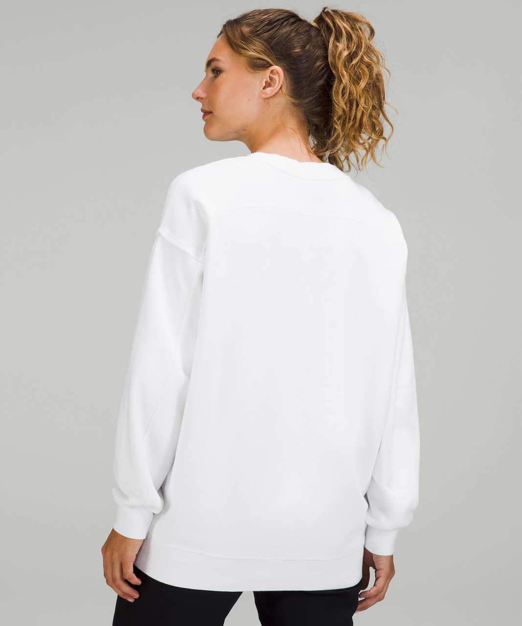 Lululemon Perfectly Oversized Crew Sweatshirt White Threethirty