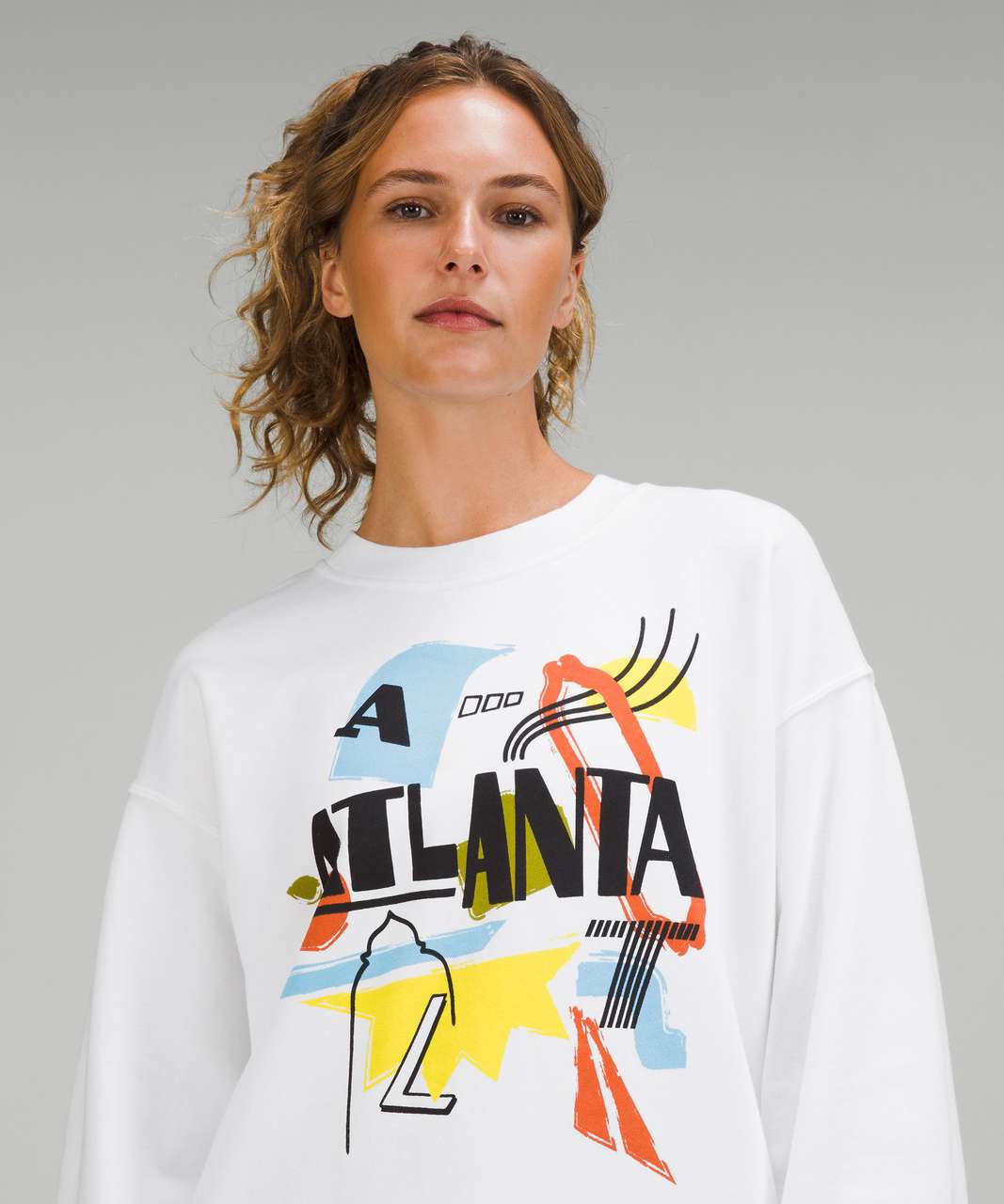 Lululemon Perfectly Oversized Crew *Atlanta - White