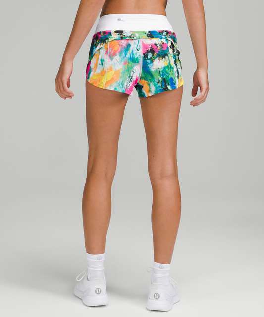 Lululemon Speed Up Short *2.5 - Chirasu Black / Chirakasu Alpine White -  lulu fanatics