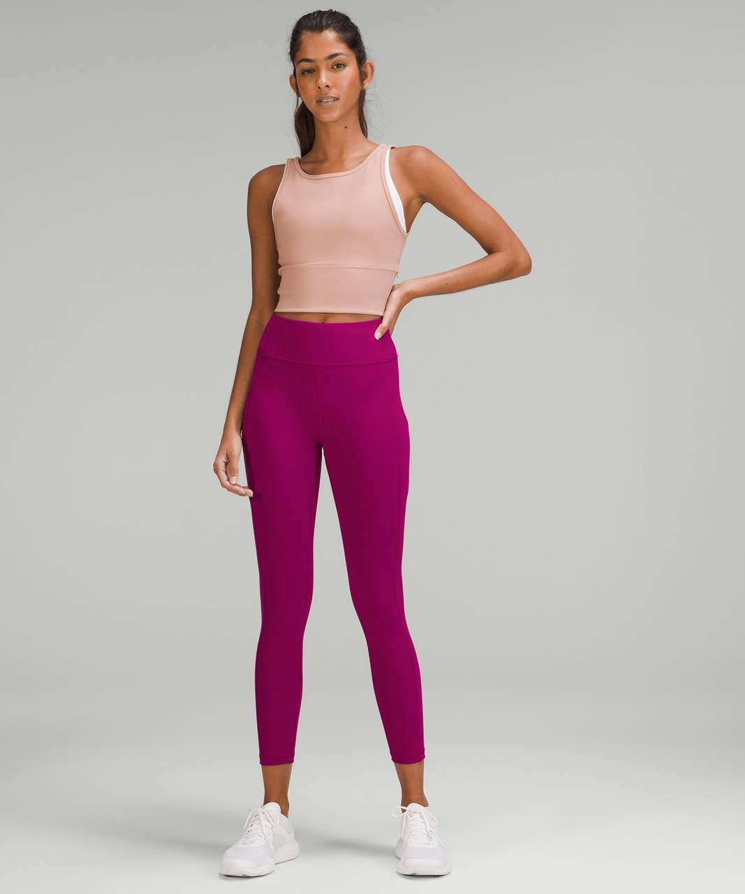 Lululemon Invigorate High-Rise Tight 25 - Ripened Raspberry - lulu fanatics