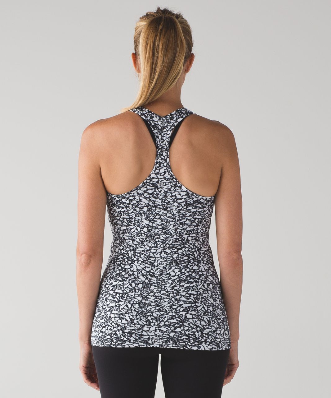 Lululemon Cool Racerback II - Ice Breaker White Black