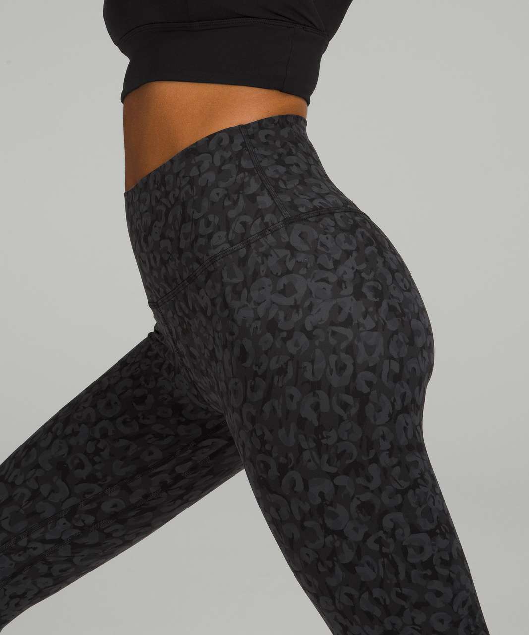 Lululemon Align High-Rise Crop 21" - Intertwined Camo Deep Coal Multi