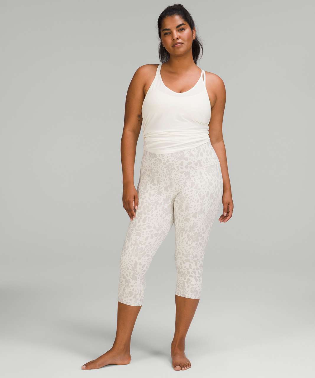 Lululemon Align High-Rise Crop 21" - Cheetah Camo Antique White Multi