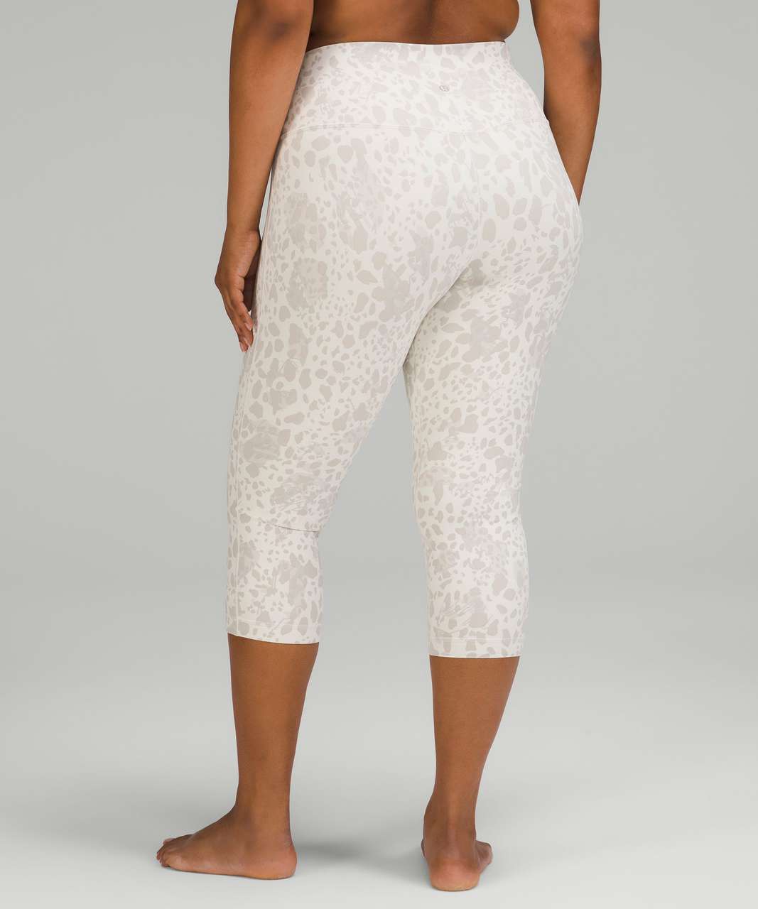 Lululemon Align High-Rise Crop 21 - Cheetah Camo Antique White