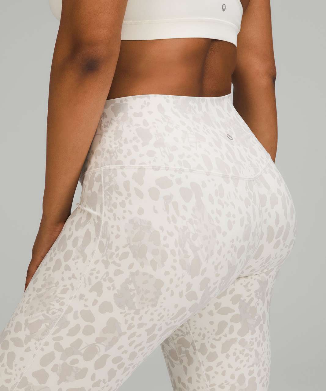 Lululemon Align High-Rise Crop 21 - Cheetah Camo Antique White Multi - lulu  fanatics