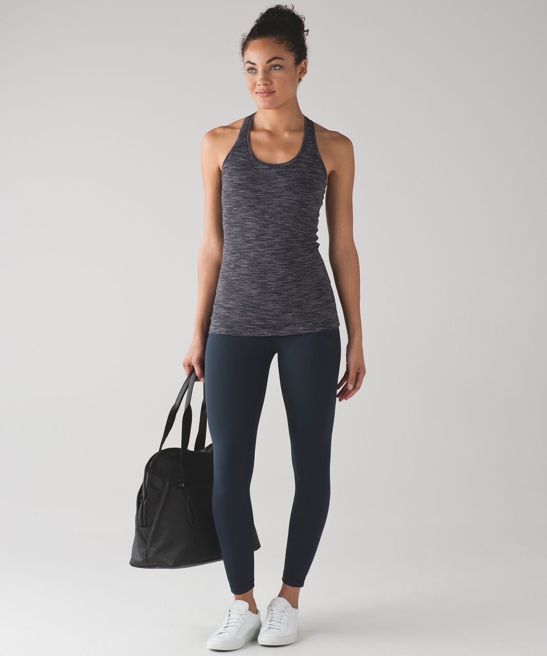 Lululemon Cool Racerback II - Wee Are From Space Deep Coal Battleship