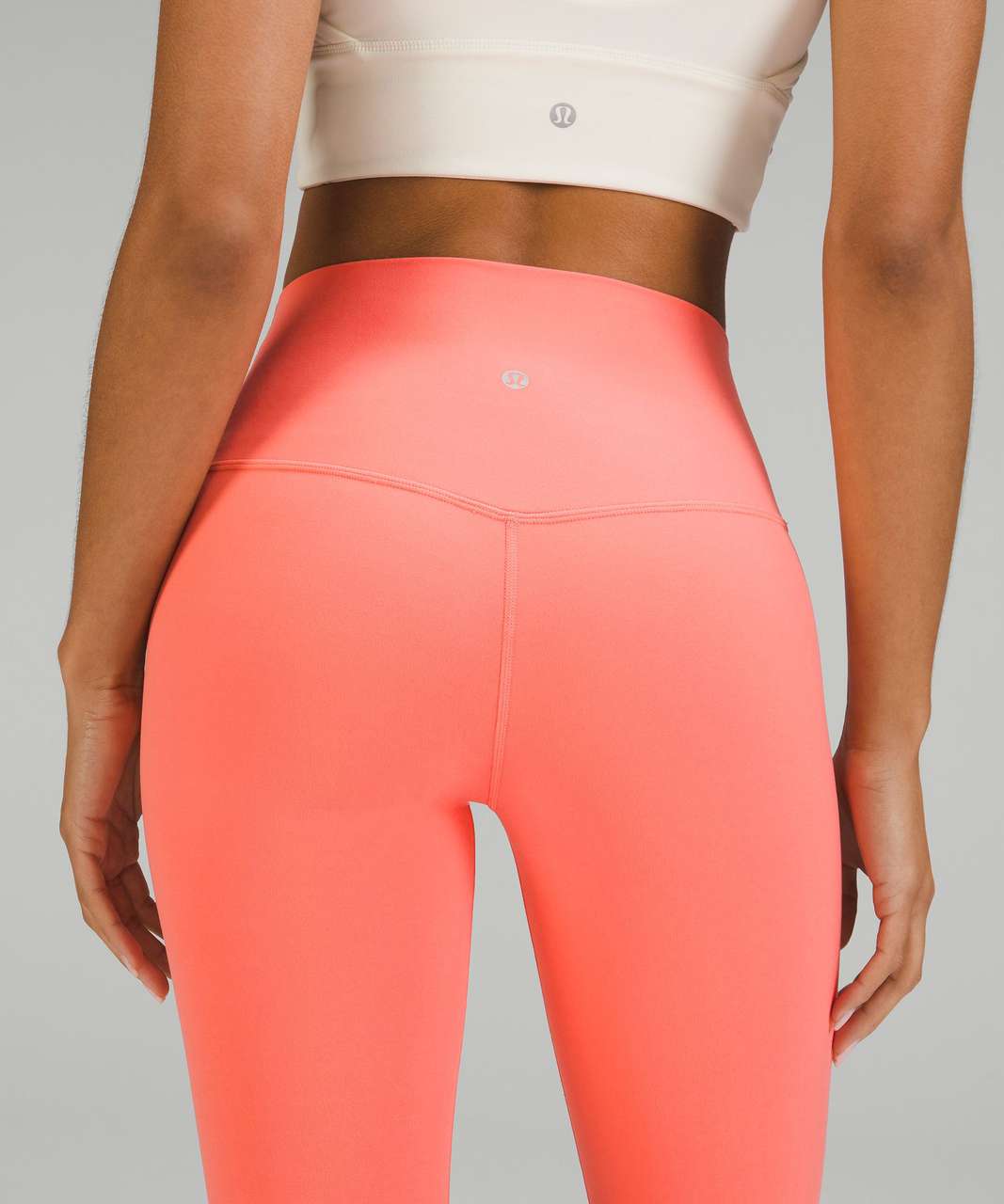 Lululemon Align High-Rise Crop 17 - Raspberry Cream - lulu fanatics