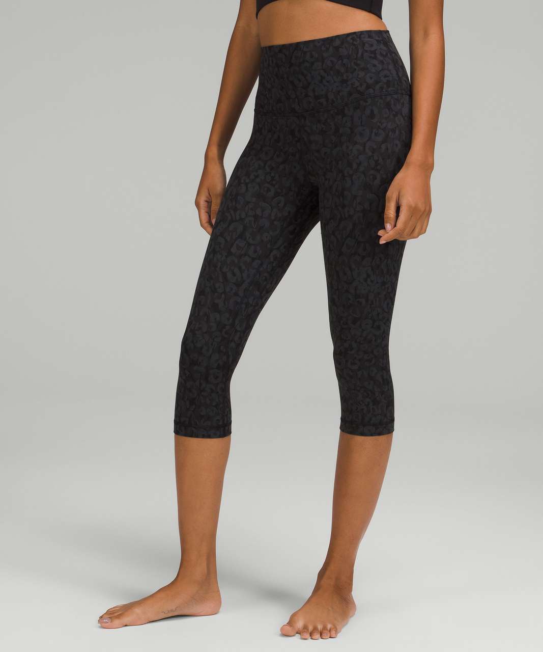 Lululemon Align High-Rise Crop 17 - Intertwined Camo Deep Coal Multi -  lulu fanatics