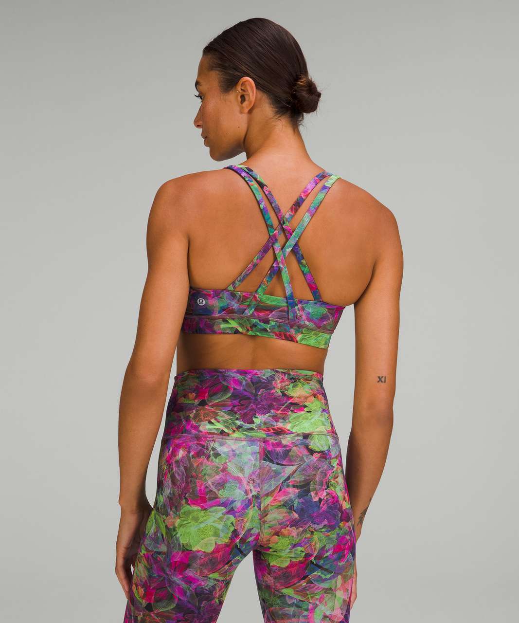 Lululemon Energy Bra *Medium Support, B–D Cups - Vivid Floral Tone Multi -  lulu fanatics