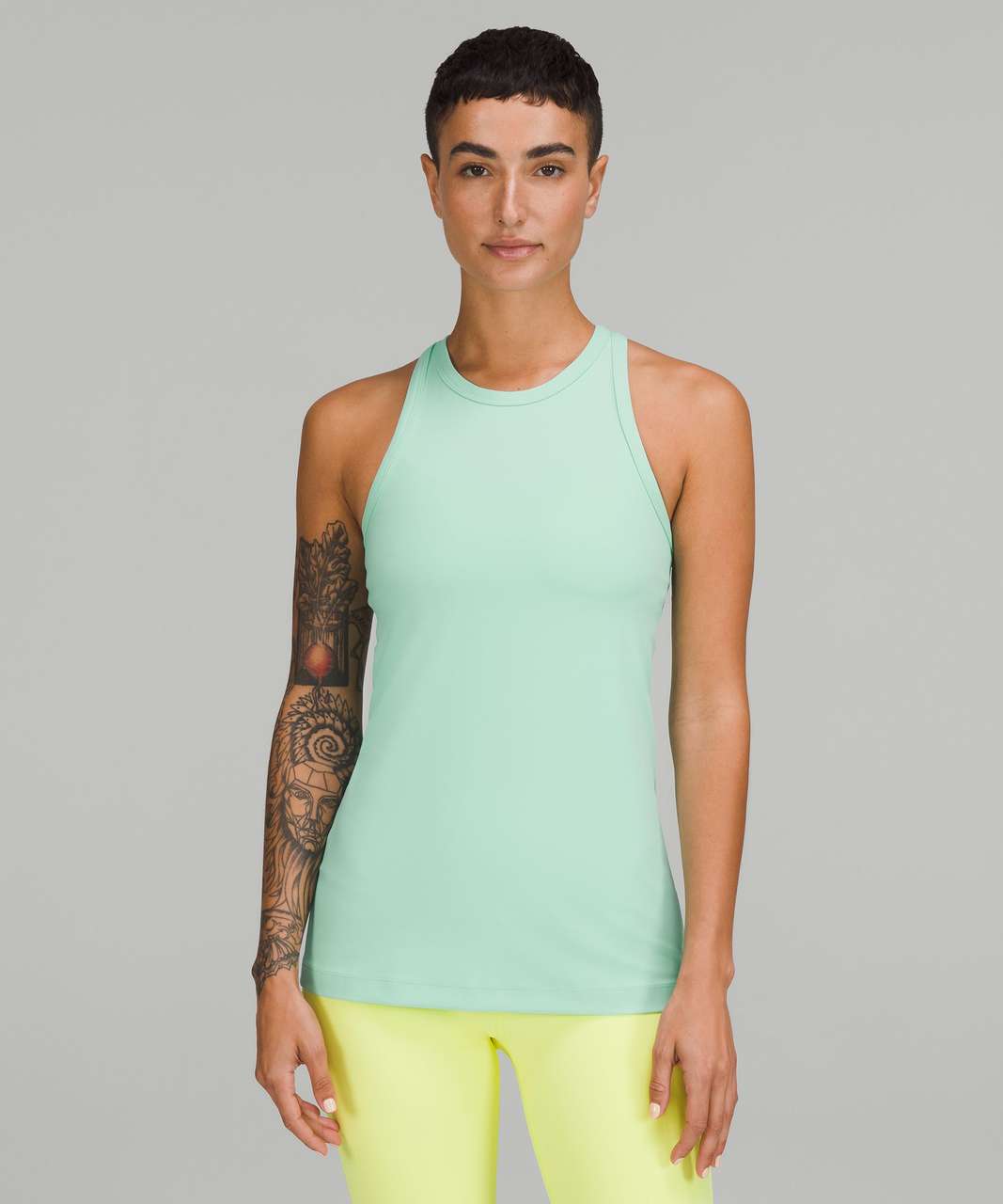 Lululemon Align Waist-Length Tank Top - Creamy Mint - lulu fanatics