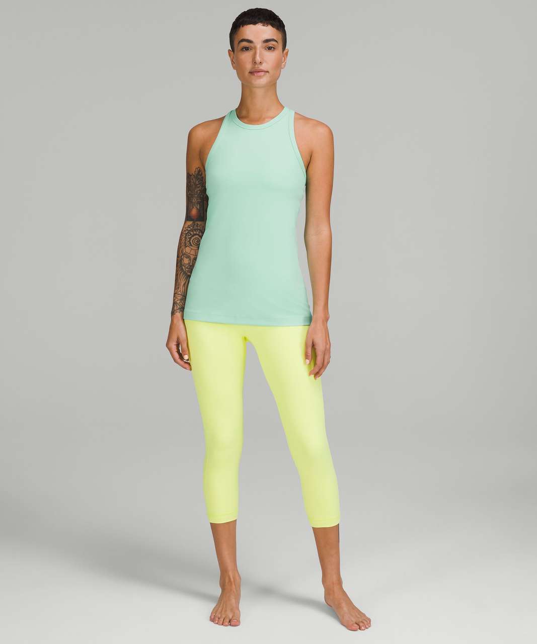 Lululemon Align Hip-Length Racerback Tank Top - Wild Mint - lulu fanatics