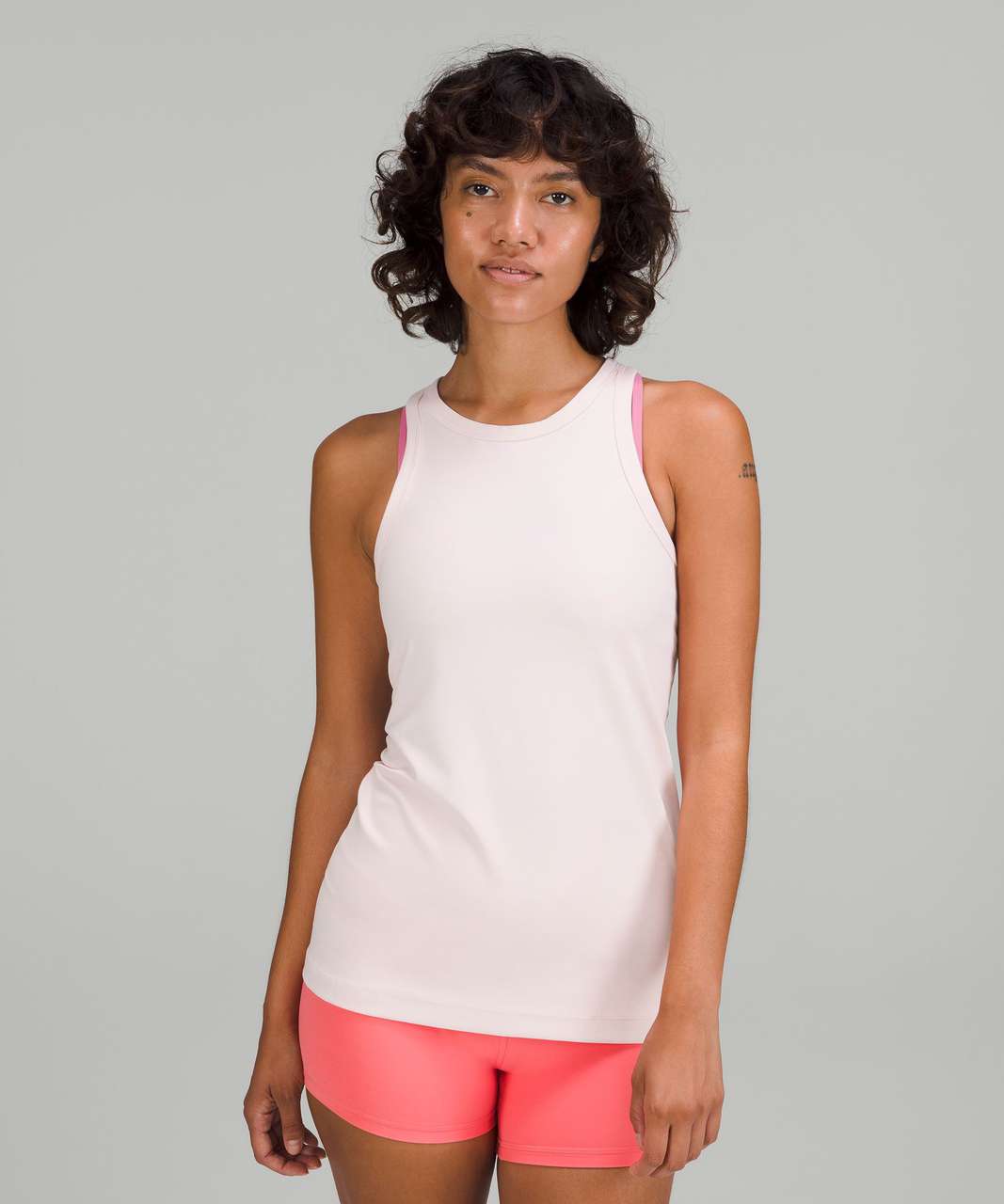 Lululemon Align Hip-Length Racerback Tank Top - Strawberry Milkshake - lulu  fanatics