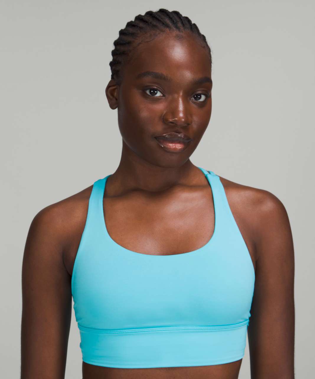 Lululemon Energy Longline Bra *Medium Support, B–D Cups - Electric  Turquoise - lulu fanatics