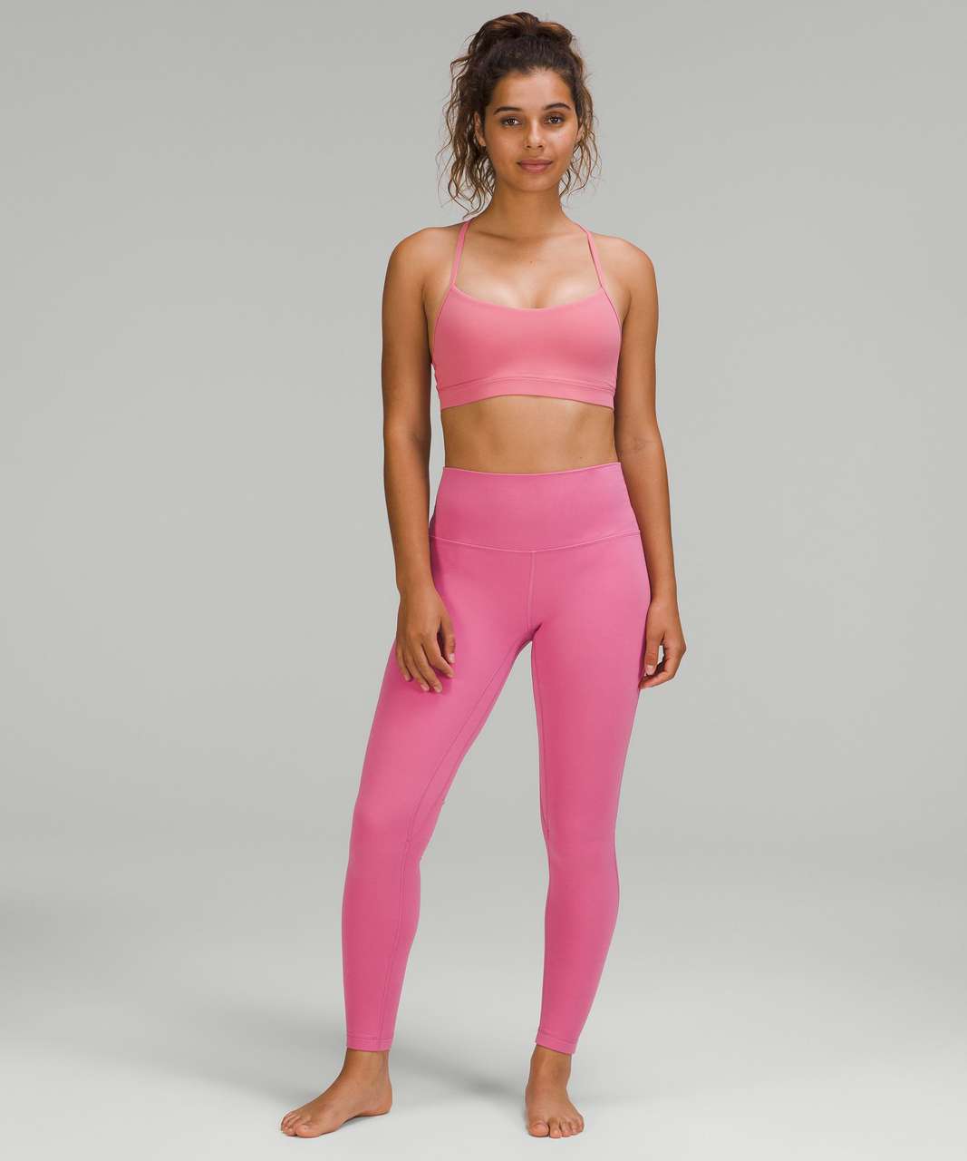 Lululemon Flow Y Nulu Bra *Light Support, A–C Cups - Pink Blossom