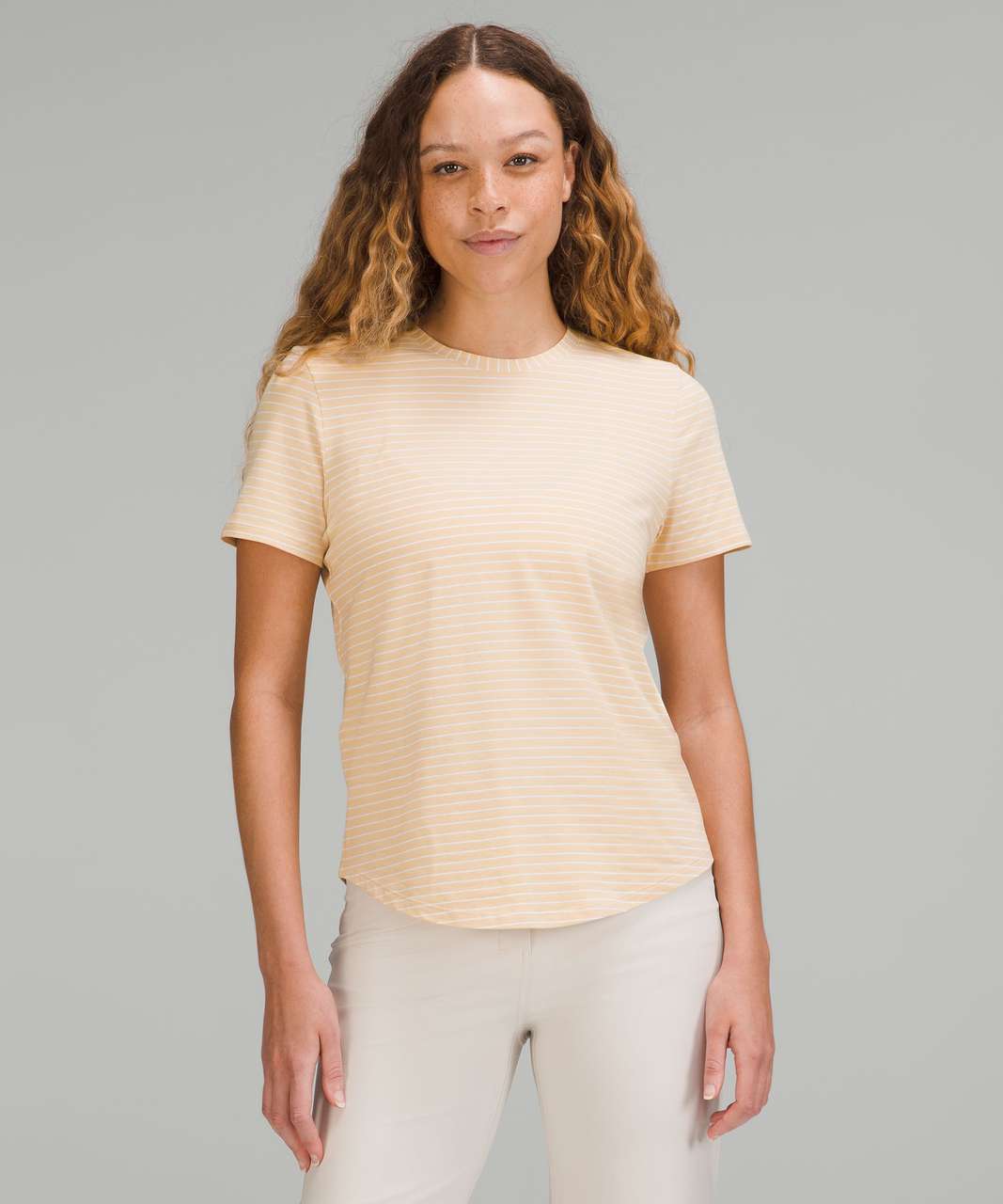 Lululemon Love Crew T-Shirt - Prosecco / White