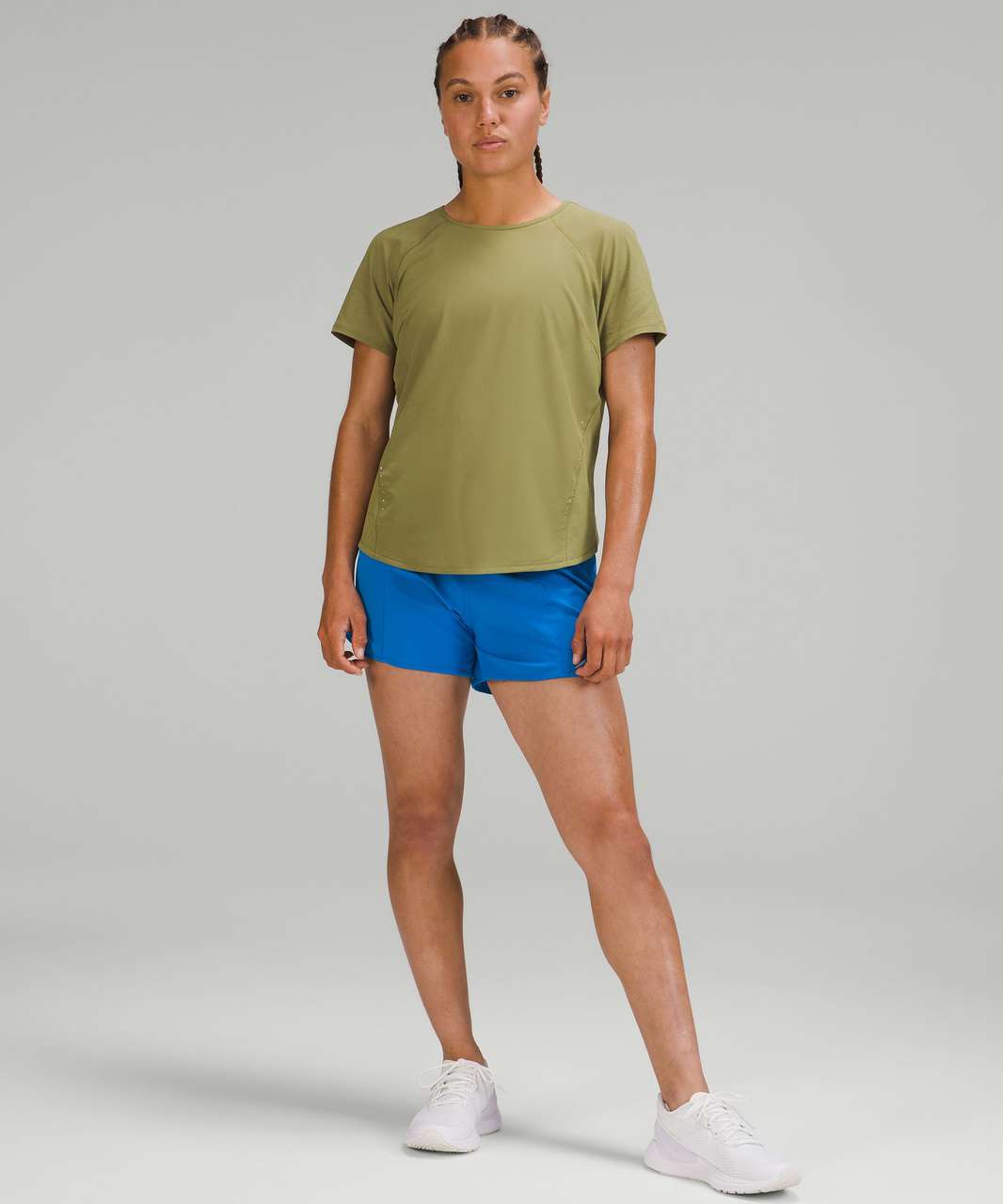 Lululemon Lightweight Stretch Running Short Sleeve Shirt - Bronze Green