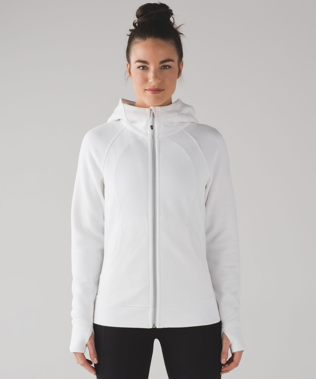 lululemon white scuba hoodie