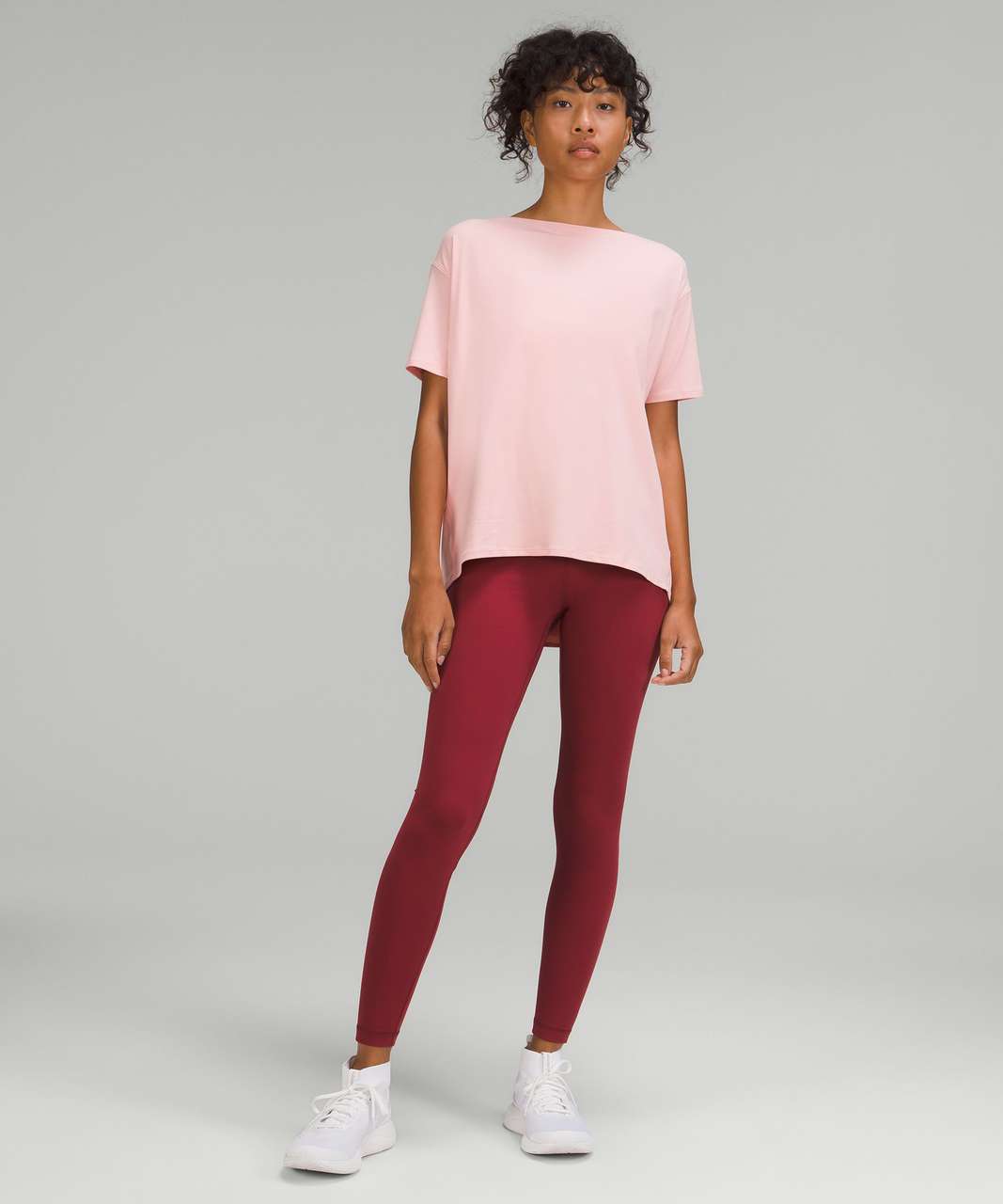 Lululemon Back in Action Short Sleeve T-Shirt *Nulu - Dew Pink