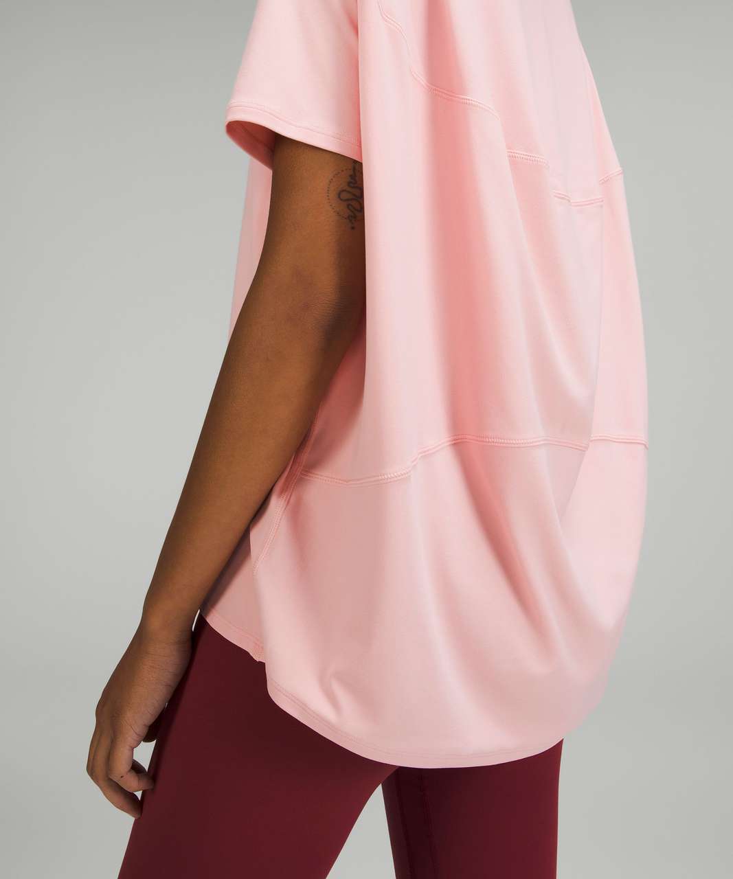 Lululemon Back in Action Short Sleeve T-Shirt *Nulu - Dew Pink