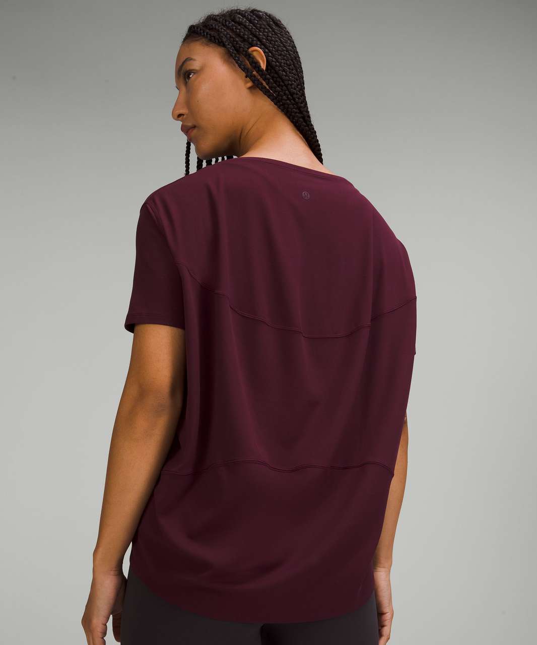 Lululemon Back in Action Short Sleeve T-Shirt *Nulu - Cassis