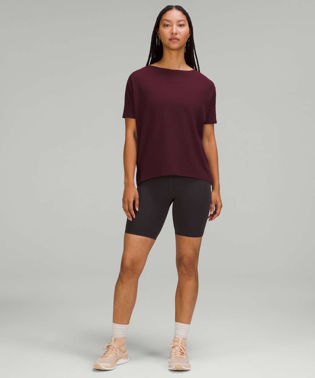 Lululemon Back in Action Short Sleeve T-Shirt *Nulu - Cassis