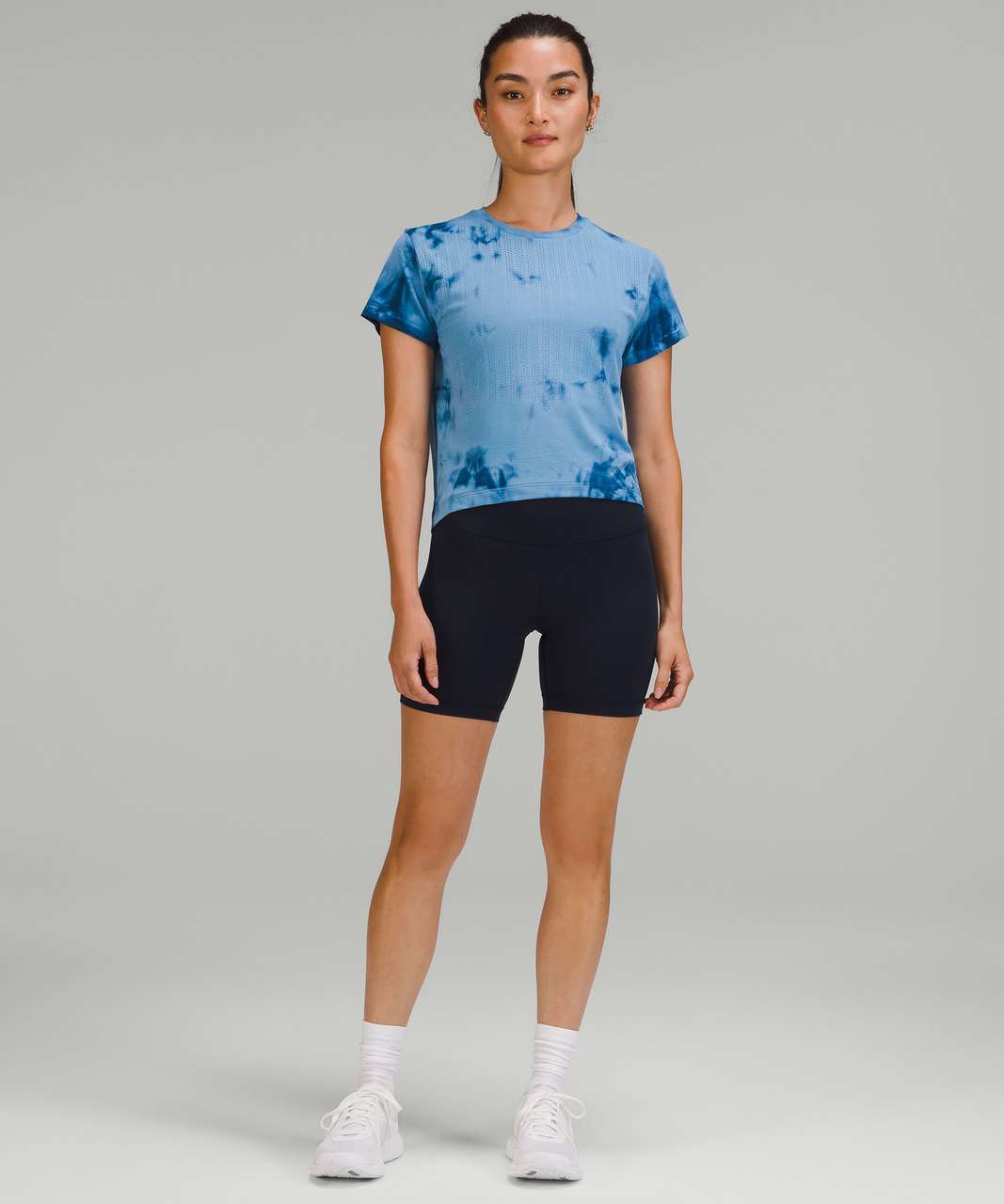 Lululemon Train to Be Short Sleeve Shirt *Marble Dye - Rain Stripe Marble Dye Commander