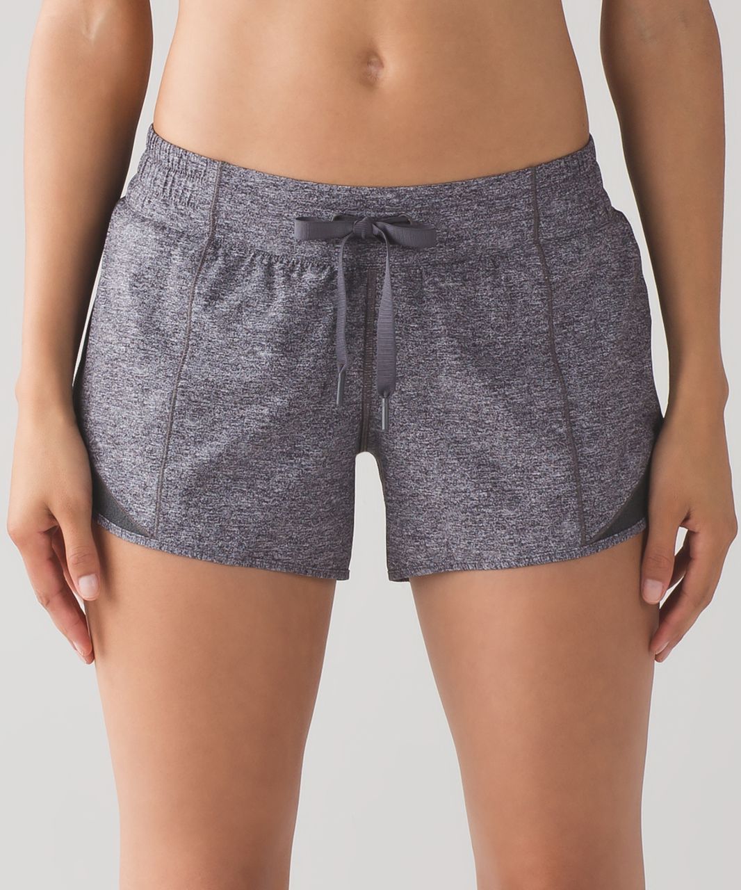 Lululemon Hotty Hot Short (Long 4") - Heathered Black