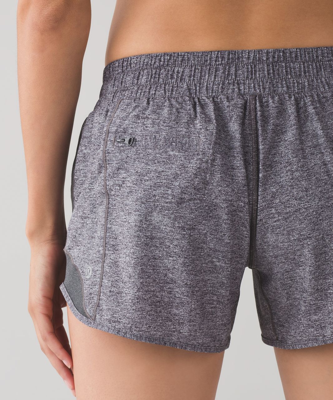 Lululemon Hotty Hot Short (Long 4") - Heathered Black