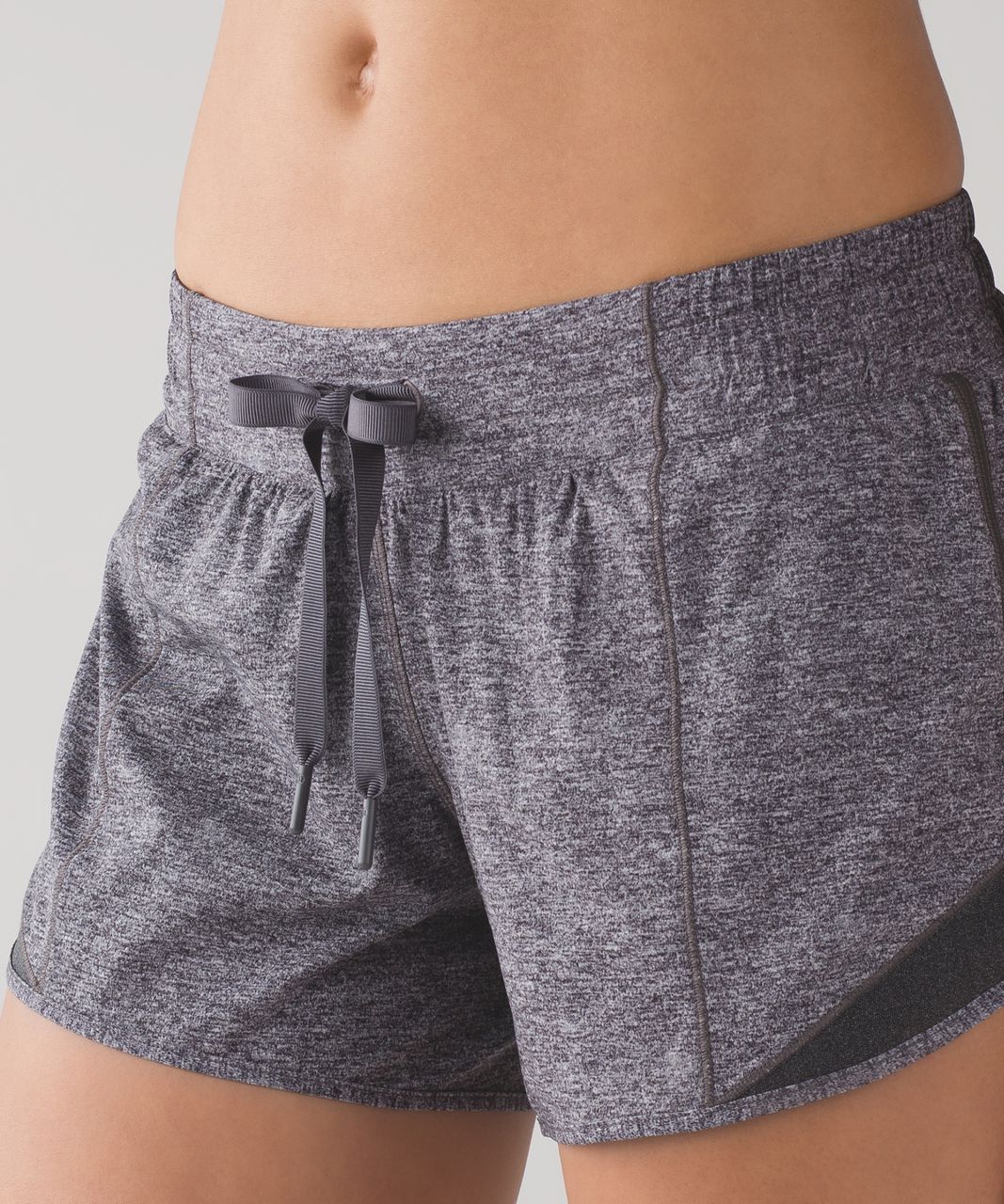 Lululemon Hotty Hot Short (Long 4") - Heathered Black