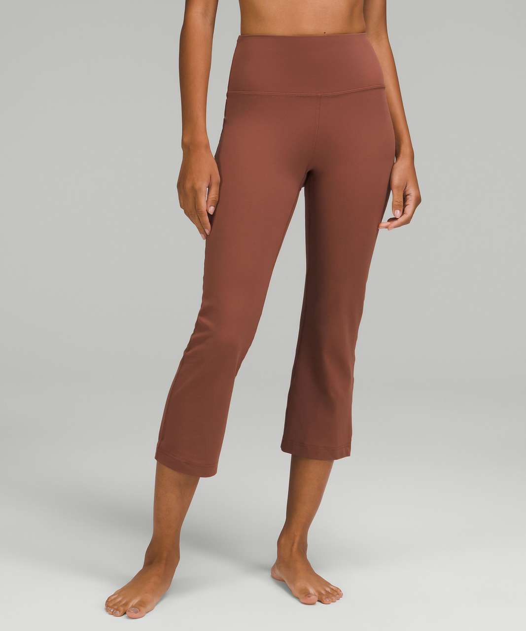 Lululemon Groove Super-high-rise Crop 23 Nulu - Ancient Copper