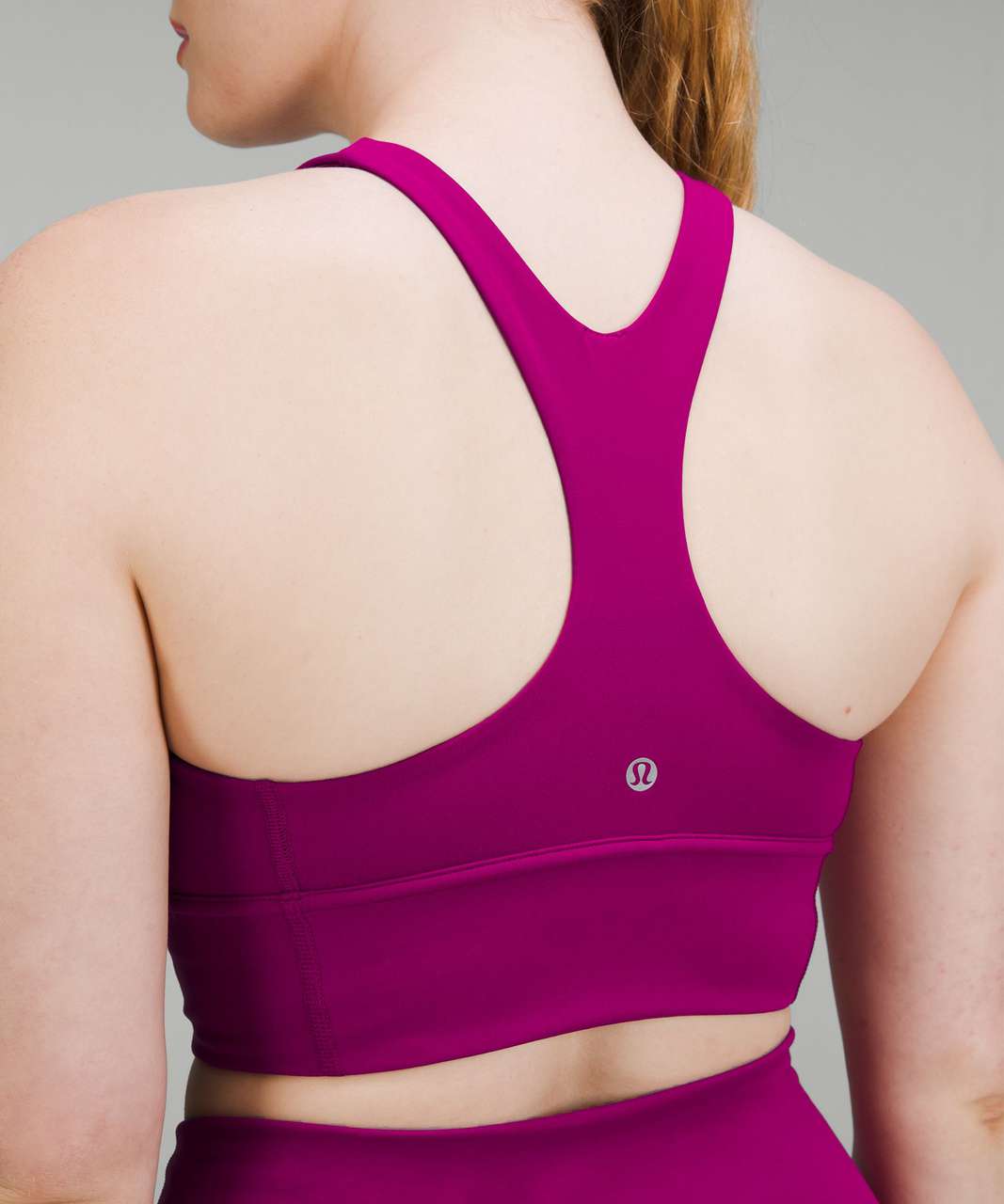 NWT Lululemon Wunder Train Longline Bra Medium Support Brier Rose