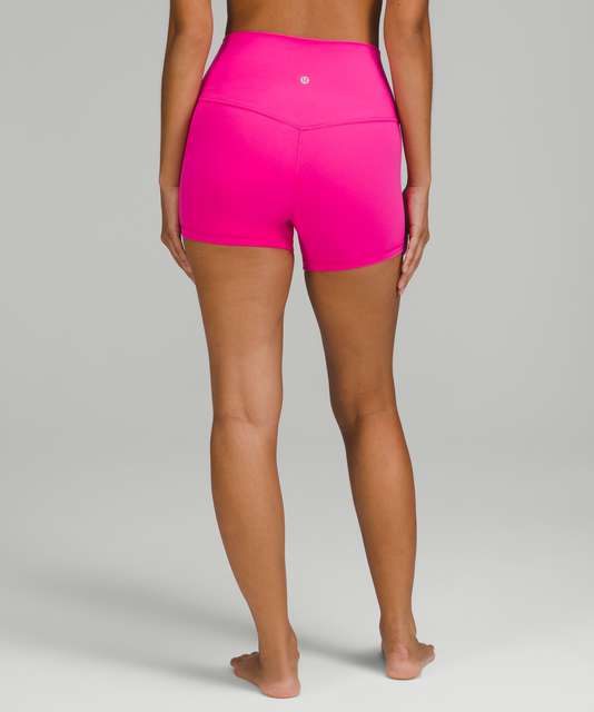 Align short 4' in Raspberry Cream paired with FTBW in Electric Lemon -  perfect for yoga 🧘 : r/lululemon